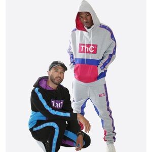 THC Colorblock Hoodie and Joggers Set